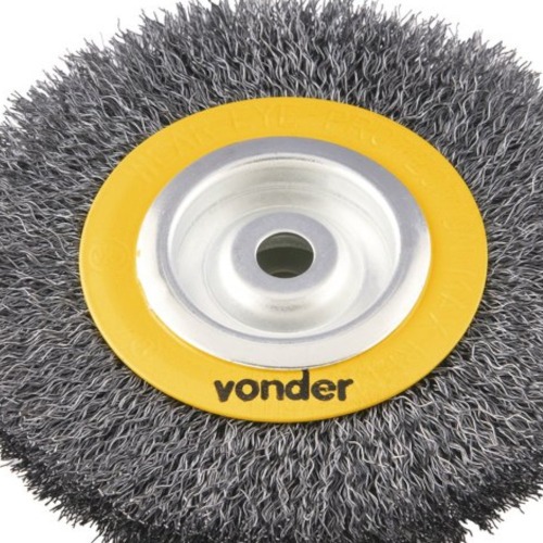 Escova de aço circular ondulada 6 x 3/4 x 5/8 Escova de aço circular ondulada 6 x 3/4 x 5/8