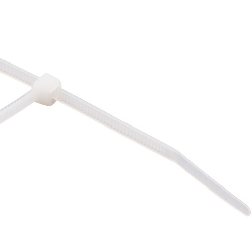 Abraçadeira de nylon branca 4,8 mm x 20 cm com 100 peças Abraçadeira de nylon branca 4,8 mm x 20 cm com 100 peças