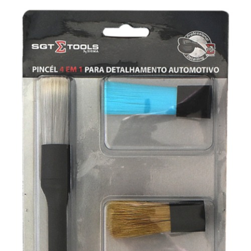 Pincel 4 em 1 para detalhamento automotivo