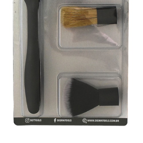 Pincel 4 em 1 para detalhamento automotivo