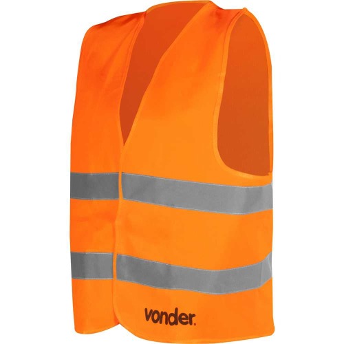Colete refletivo tipo bluso sem bolso laranja - CV 101  