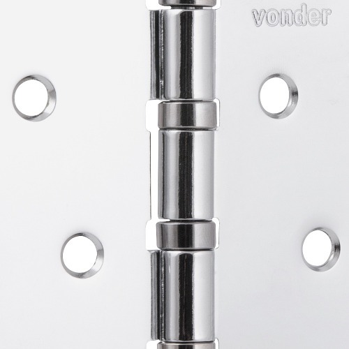 Dobradi�a anel rolamento cromada com 3 pe�as 4