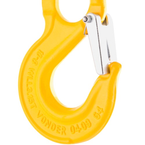 Gancho de ao com olhal 2,0 toneladas com trava