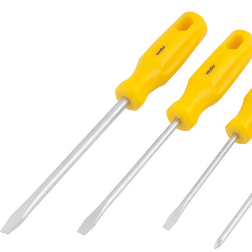 Jogo de chaves fenda e phillips com 6 peças Jogo de chaves fenda e phillips com 6 peças