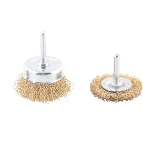 Jogo de escova de ao carbono com 3 peas