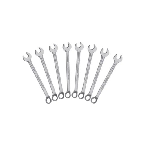 Jogo de chave combinada 10 a 24 mm aço cromo vanádio com 8 peças - 1B  Jogo de chave combinada 10 a 24 mm aço cromo vanádio com 8 peças - 1B