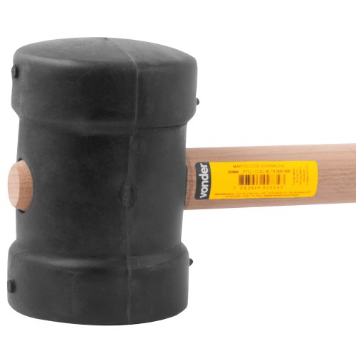 Martelo de borracha 80 mm preto - 30.79.008.000