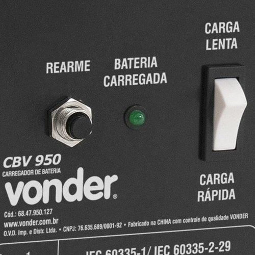 Carregador de bateria portátil 12 volts - CBV950 220V Carregador de bateria portátil 12 volts - CBV950 220V