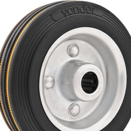 Roda de borracha linha mdia 5