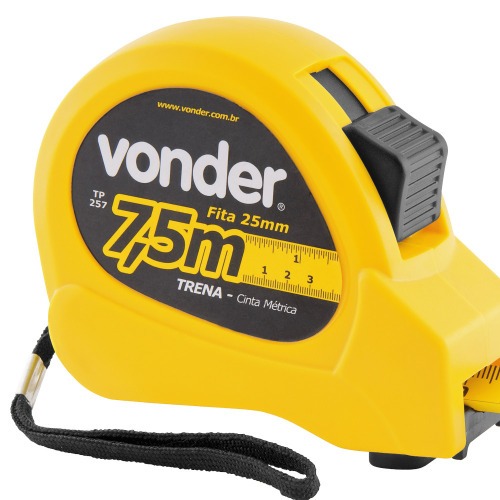 Trena com fita de ao 25 mm x 7,5 m com trava