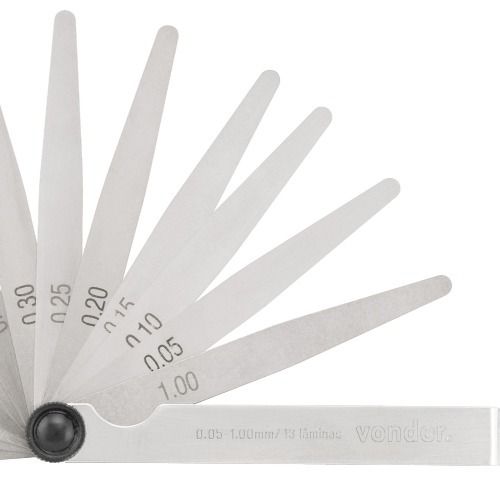 Calibre de folga 0,05 mm a 1,00 mm com 13 l�minas - CF 013