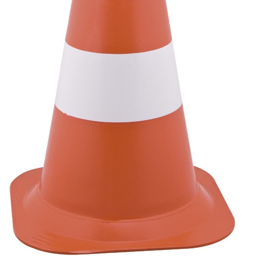 Cone de sinalizao com 50 cm com 2 faixas