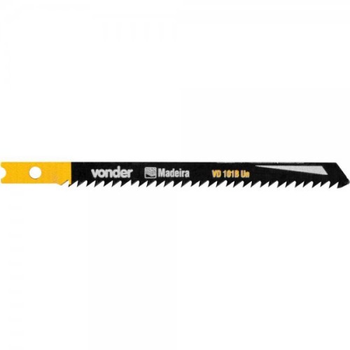 L�mina serra tico tico 100 mm 10 dentes para madeira 5 pe�as - VD 101B-UN