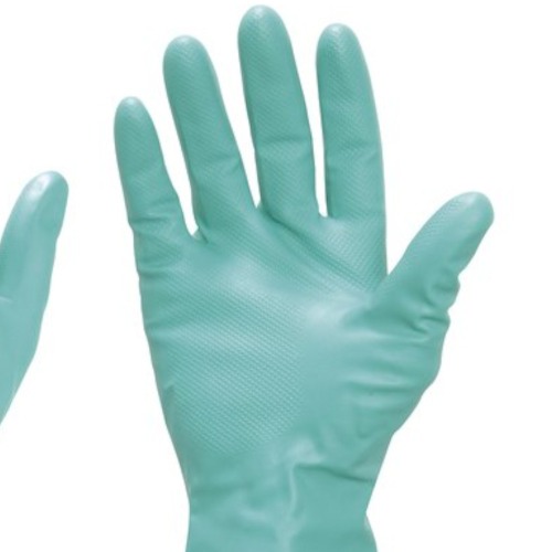 Luva nitrílica com forro P, Luva nitrílica com forro P,