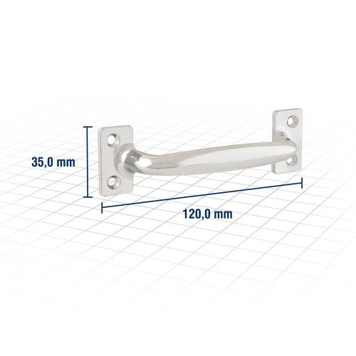 Puxador tipo alça 120 mm Puxador tipo alça 120 mm