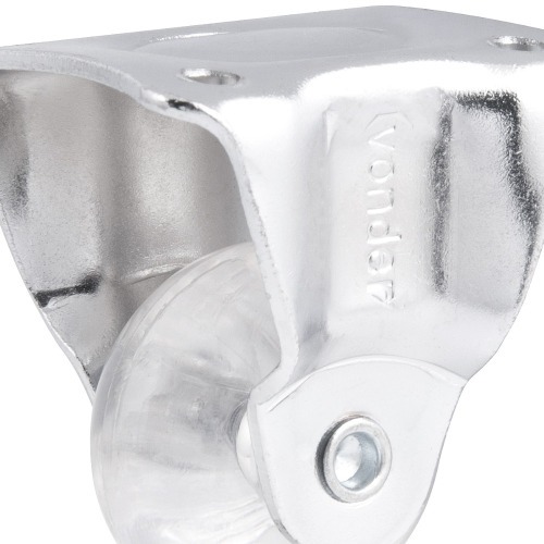 Rod�zio fixo transparente de poliuretano 1.3/8