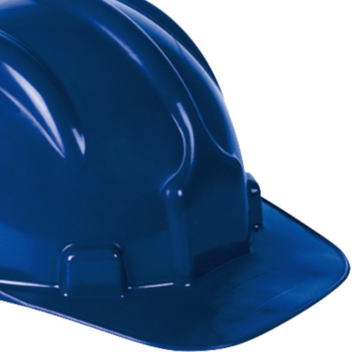 Capacete com aba frontal azul