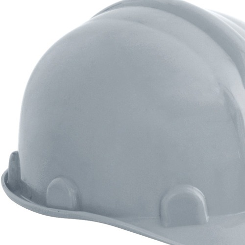 Capacete com aba frontal cinza