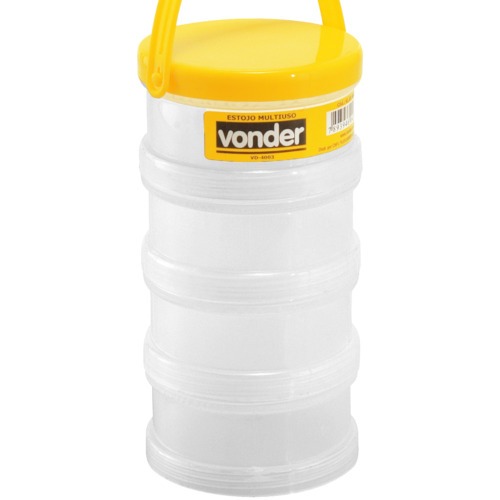 Estojo multiuso composto de 4 partes rosqueáveis -  VD 4003 Estojo multiuso composto de 4 partes rosqueáveis -  VD 4003