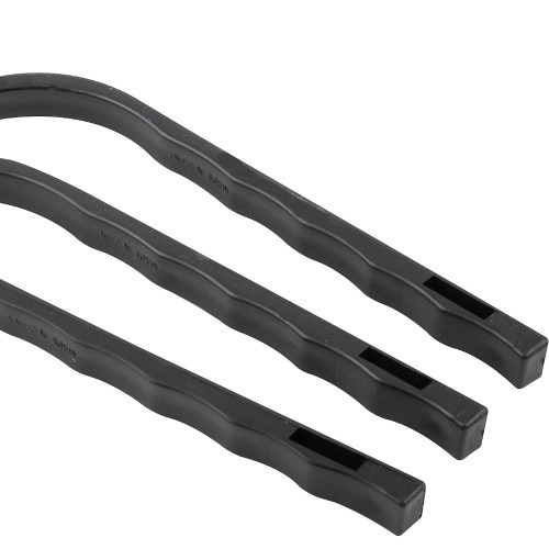 Jogo de escovas manuais em a�o inox com 3 pe�as