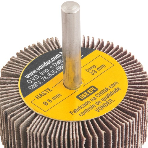 Roda de lixa 50 x 20 mm com haste gro 120 