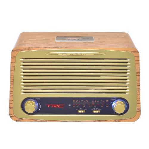 Caixa de som portátil retrô 35W RMS com Bluetooth Radio AM/FM - TRC 212  110V/220V Caixa de som portátil retrô 35W RMS com Bluetooth Radio AM/FM - TRC 212  110V/220V