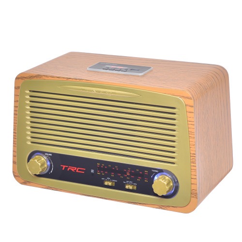 Caixa de som portátil retrô 35W RMS com Bluetooth Radio AM/FM - TRC 212  110V/220V Caixa de som portátil retrô 35W RMS com Bluetooth Radio AM/FM - TRC 212  110V/220V