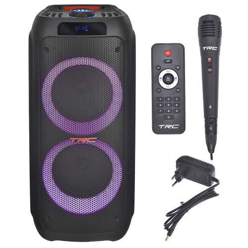Caixa de som amplificada 1000W RMS com Bluetooth Radio FM e Microfone - TRC 5590  110V/220V
