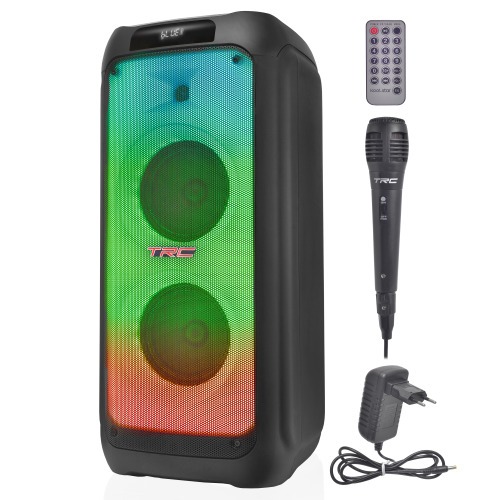 Caixa de som amplificada 1500W RMS com Bluetooth Radio FM e Microfone - TRC X1500  110V/220V Caixa de som amplificada 1500W RMS com Bluetooth Radio FM e Microfone - TRC X1500  110V/220V