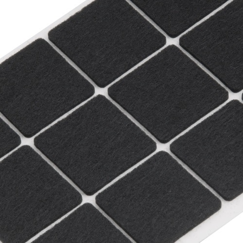 Feltro autoadesivo quadrado 30 mm 12 unidades Feltro autoadesivo quadrado 30 mm 12 unidades