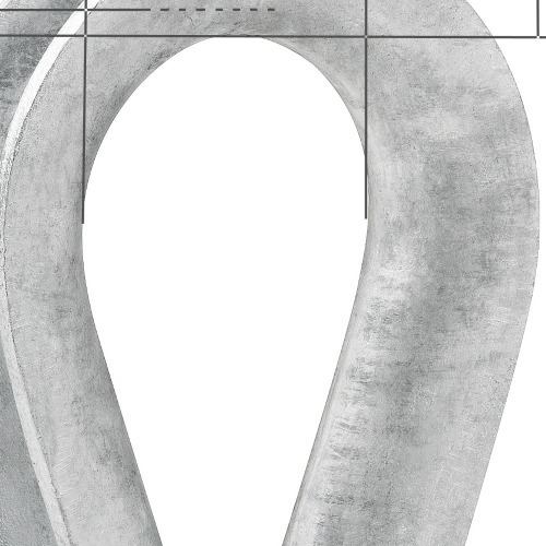Anilha para cabo de a�o 1/2