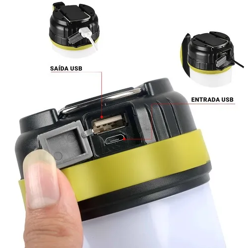 Lanterna holofote Led recarregável T6 - Explorer Delta