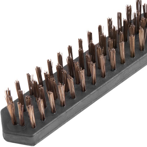 Escova manual de aço 4 fileiras cabo de plástico Escova manual de aço 4 fileiras cabo de plástico