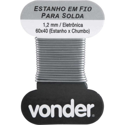 Estanho em fio 1,2 mm 60 x 40 com 20 g
