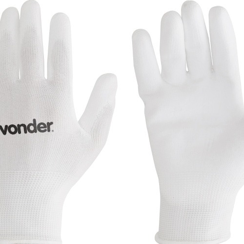 Luva de poli�ster com poliuretano tamanho 8