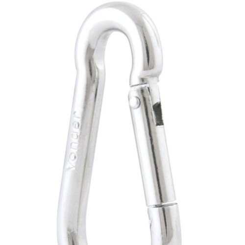 Mosquetão com trava 9 x 90 mm uso leve Mosquetão com trava 9 x 90 mm uso leve