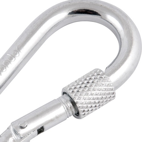 Mosqueto com trava roscada 7 mm x 70 mm   