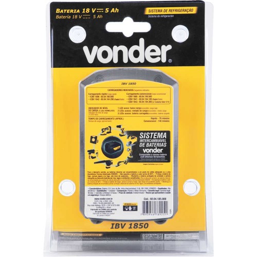 Bateria 18v 5Ah �ons de l�tio intercambi�vel - IBV 1850