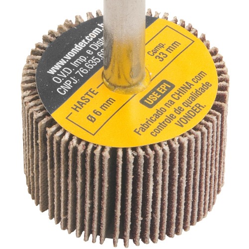 Roda de lixa 30 mm x 20 mm com haste gro 120