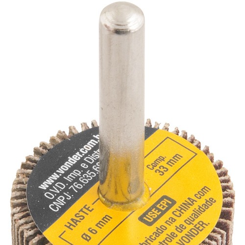 Roda de lixa 30 mm x 20 mm com haste gro 120