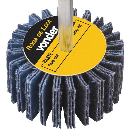Roda de lixa 40 x 20 mm com haste Roda de lixa 40 x 20 mm com haste