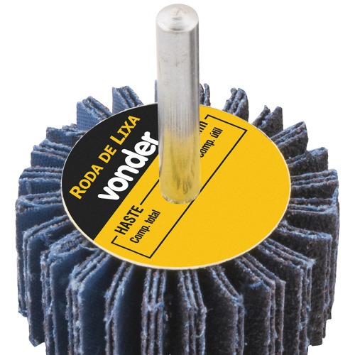 Roda de lixa 40 x 20 mm com haste Roda de lixa 40 x 20 mm com haste