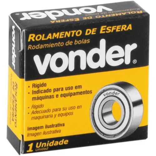 Rolamento rígido de esfera - 608-ZZ - 66.72.608.000 - Vonder