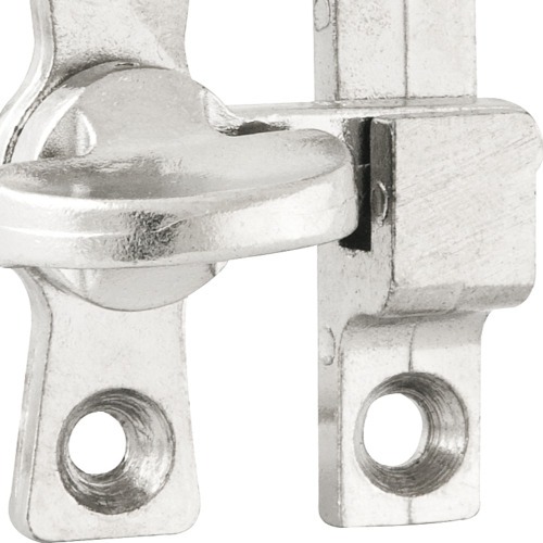 Tranqueta niquelada com base de 2 furos