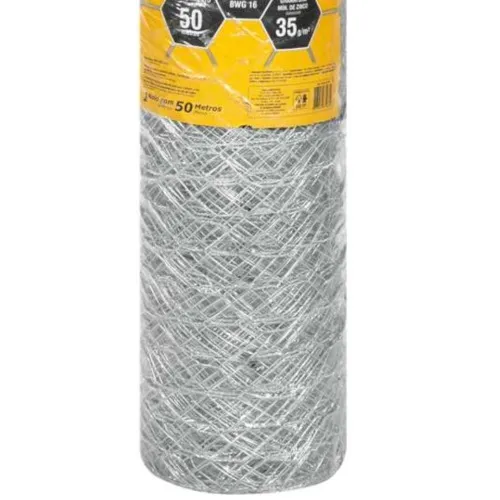 Tela metálica hexagonal malha 3