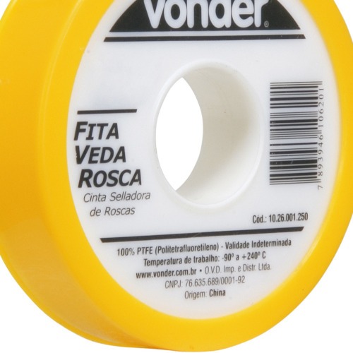 Fita veda rosca 18 mm x 5 metros  10.26.001.805