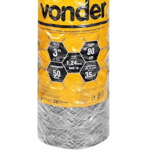 Tela metlica hexagonal malha 3