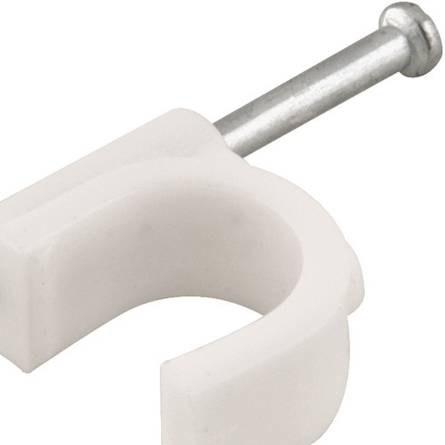 Grampo redondo para fios de 10 mm com 20 peas