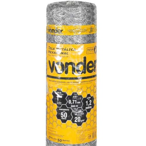 Tela metlica hexagonal para pinteiro malha 1