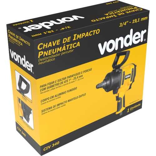 Chave de impacto pneumática encaixe de 3/4 Chave de impacto pneumática encaixe de 3/4